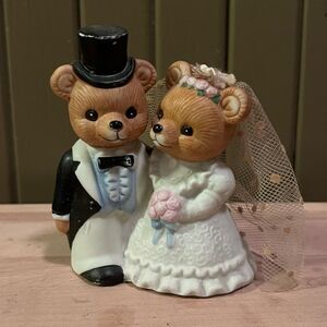 Homco Bride and Groom Figures vintage Cake Topper